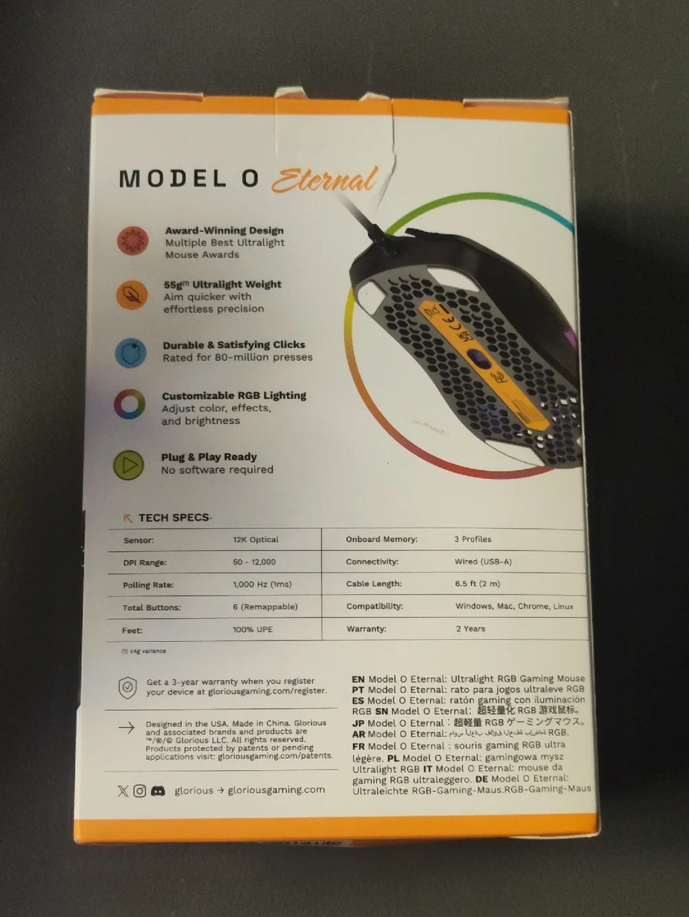 Model O Wireless Gaming Mouse - Black New Never Open